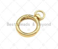 28mm Round Buckle Spring Gate, Gold/Silver/Gunmental/Rose Gold Clasp, Snap Clip Clasp, Spring Buckle for Purse Key Jewelery, sku#H313