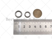 12mm/14mm Round Spring Clasp, Spring Ring, Click Ring, Snap Clip Clasp, sku#H322 Bestbeads&Beyond