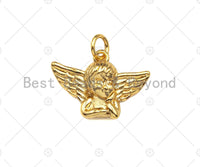 3D Angel Shape Pendant/Charm,Cute Angel Charm, Necklace Bracelet Charm Pendant,19x13mm, Sku#L513