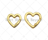 22/26mm Heart Spring Gate, Gold/Silver/Gunmental Heart Clasp, Snap Clip Trigger Clasp, Spring Buckle for Chain Purse Key Jewelery, sku#H314