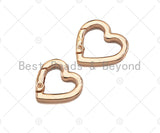 22/26mm Heart Spring Gate, Gold/Silver/Gunmental Heart Clasp, Snap Clip Trigger Clasp, Spring Buckle for Chain Purse Key Jewelery, sku#H314