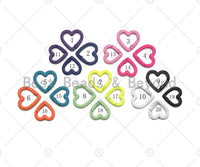 22mm/26mm Colorful Enamel Heart Spring Clasp, Easy open Spring Gate, Spring Gate Clasp Pendant for purse key jewelry Making, Sku#H316