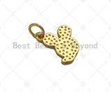 Mickey Mouse Head Enamel Pendant with Gold Finish, White Black Enamel Mickey Headn Charm, Colorful Enamel Pendant, 13x9mm, Sku#LK266