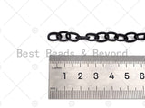 Enamel Metal Oval Link Chain by Yard, Enamel Pop Chain, Oval Link Enamel Metal Necklace Chain, Wholesale Enamel Chain,7x10mm, sku#M404