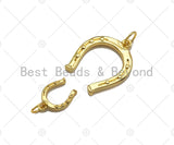 18K Gold Lucky Horse Shoe Shape Pendant/Charm, Horse Shoe Charm, Necklace Bracelet Charm Pendant,10x14mm/20x25mm,Sku#Z1310