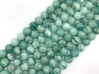 Rare Quality Genuine Green Quartz Smooth Round Beads, 6mm/8mm/10mm Natural Green Quartz, 15.5'' Full Strand, SKU#U1207