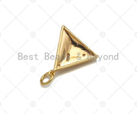 Baguette CZ Micro Pave Pyramid Shape Pendant/Charm, 14K Gold Filled Charm, Necklace Bracelet Charm Pendant,16x16mm,Sku#ZX30 Bestbeads&Beyond