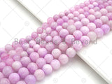 High Quality Natural Kunzite Quartz Round Smooth Beads, 8mm/10mm Genuine Quartz Beads, 15.5'' Full Strand, Sku#U1171