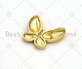 Colorful Enamel CZ Micro Pave Butterfly Pendant, 18K Gold Filled Enamel Butterfly Pendant, Pave Enamel Jewelry,25x24mm,Sku#LK369