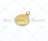 Yellow White Enamel Fun Emoji Charm Pendant, 18K Gold Filled Enamel Charm, Emojis Jewelry, Fun Jewlery,15x18mm,sku#L600
