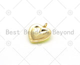 Enamel Colorful Stars On Heart Charm Pendant, Gold Filled Enamel Charm,16mm,Sku#F1417