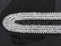 High Quality Genuine Clear Quartz Rondelle Special Cut Beads, 3x6mm/4x7mm Rondelle Faceted Quartz, 15.5'' Full Strand, Sku#U1176