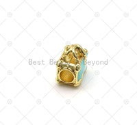 Enamel Colorful Cute Lady Bag Shape with Gold Love Forever Word Pendant, 18K Gold Filled Large Hole Charm, Neckalce Bracelet Charm,Sku#LD164
