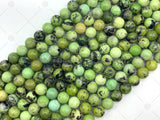 Quality Genuine Chinese Chrysoprase Round Smooth Beads, 6mm/8mm/10mm Natural Apple Green Chrysoprase Beads, 15.5'' Full Strand, Sku#U1244