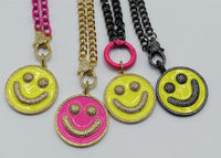 Color Pop Large Smiley Face Pendant, sku#ML41N